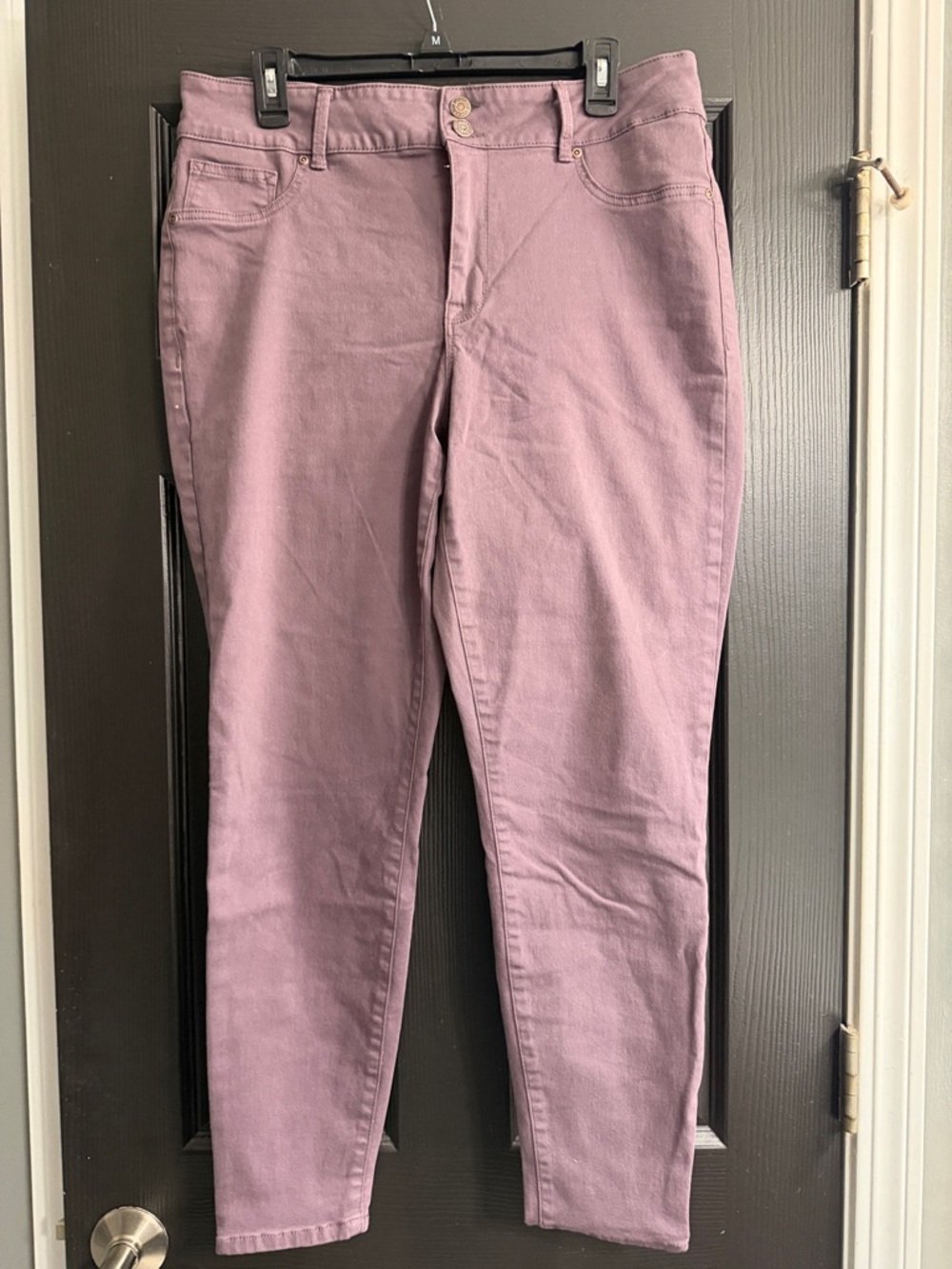 Maurices Dusty Mauve Straight-Leg Jeans